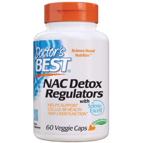 Натуральная добавка Doctor's Best NAC Detox Regulators with Seleno Excell, 60 капсул 
